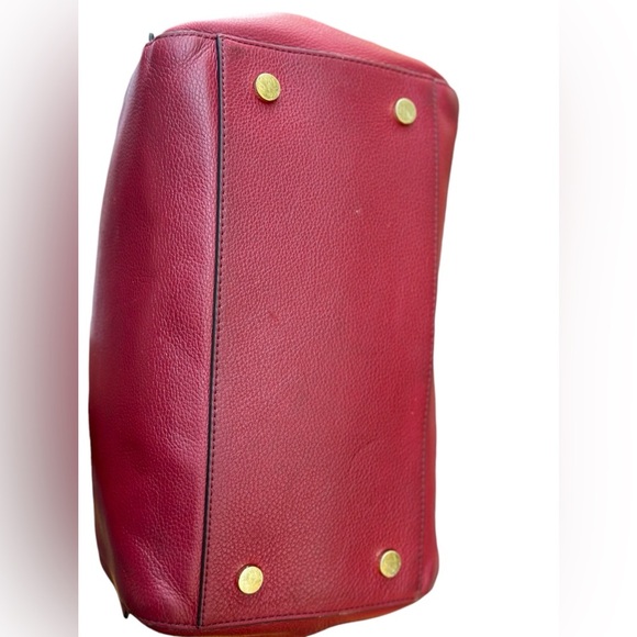 Michael Kors Burgundy Large Leather Tote - Picture 10 of 16